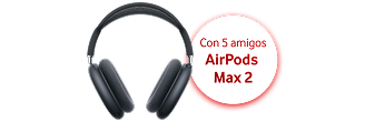 Trae 5 amigos y gana 250€ + Apple AirPods Max 2